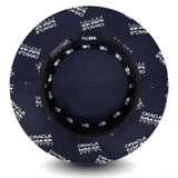 Blue bucket hat interior with Oracle and Red Bull Racing logos