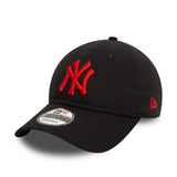 New York Yankees cap, red logo, New Era, 9TWENTY, essential, black
