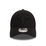Chicago Bulls cap, New Era, 9FORTY, essential, full black