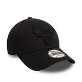 Chicago Bulls cap, New Era, 9FORTY, essential, full black