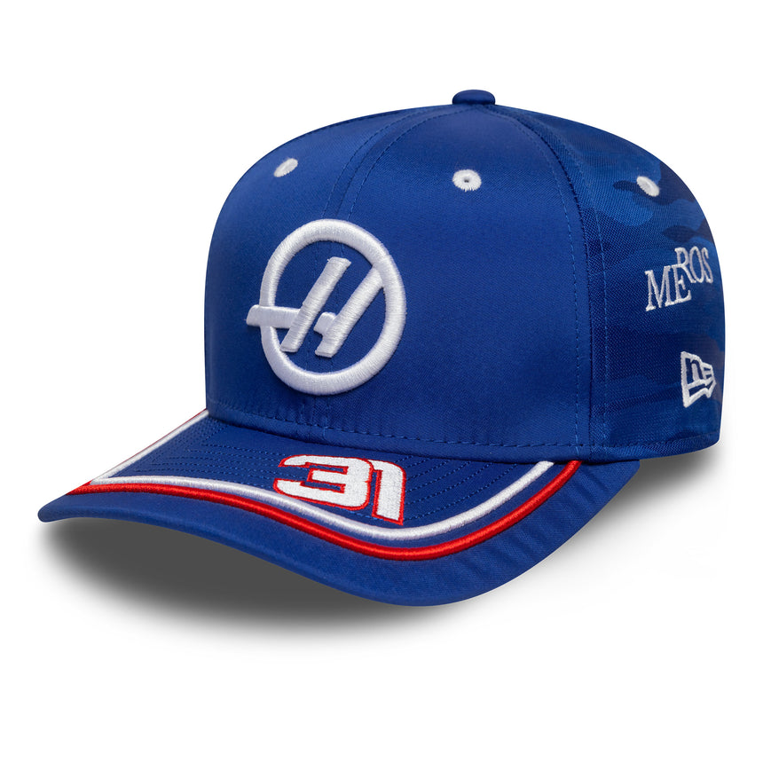 Haas F1 Baseball Cap, Silverstone, Esteban Ocon, New Era, 9SEVENTY SS, Multicolor 🔥