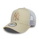New York Yankees cap, New Era, trucker, essential, beige