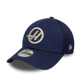Haas cap, dashmark mesh, 39THIRTY, stretch fit, New Era, blue