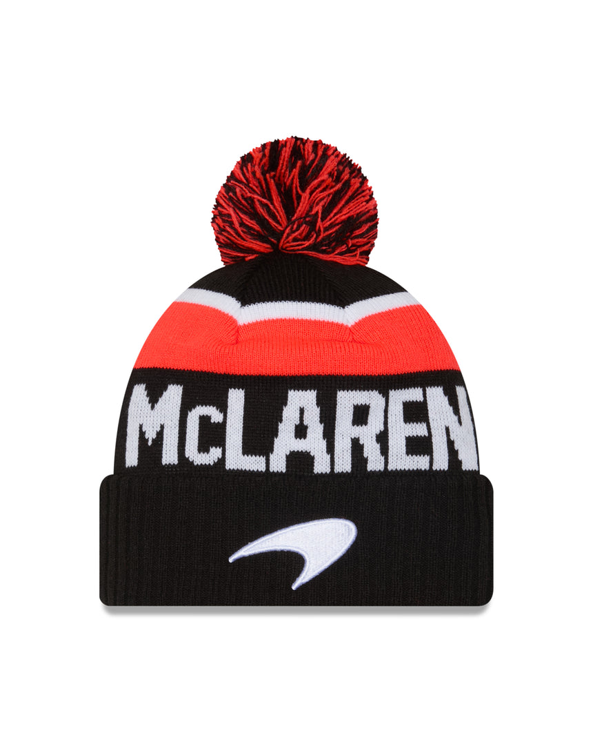 McLaren beanie, wordmark, New Era, multicolour