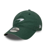 Mclaren cap, washed, New Era, 9TWENTY, green