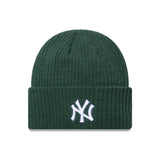 New York Yankees beanie, wide cuff, New Era, green
