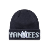 New York Yankees beanie, wordmark, blue