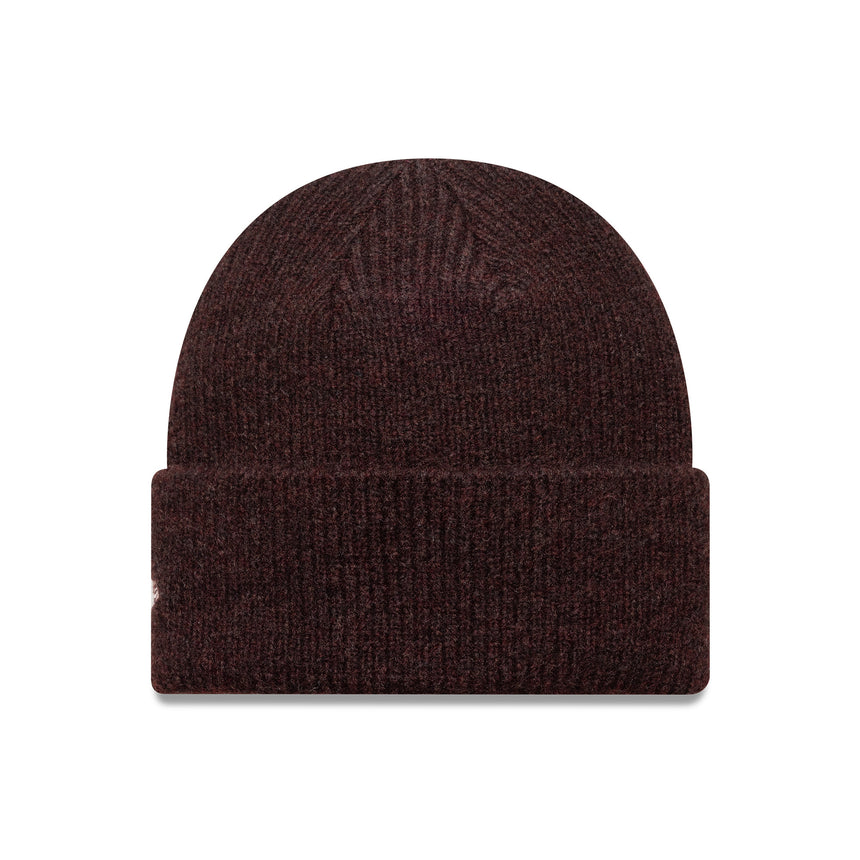 New York Yankees beanie, women's wide cuff, New Era, red