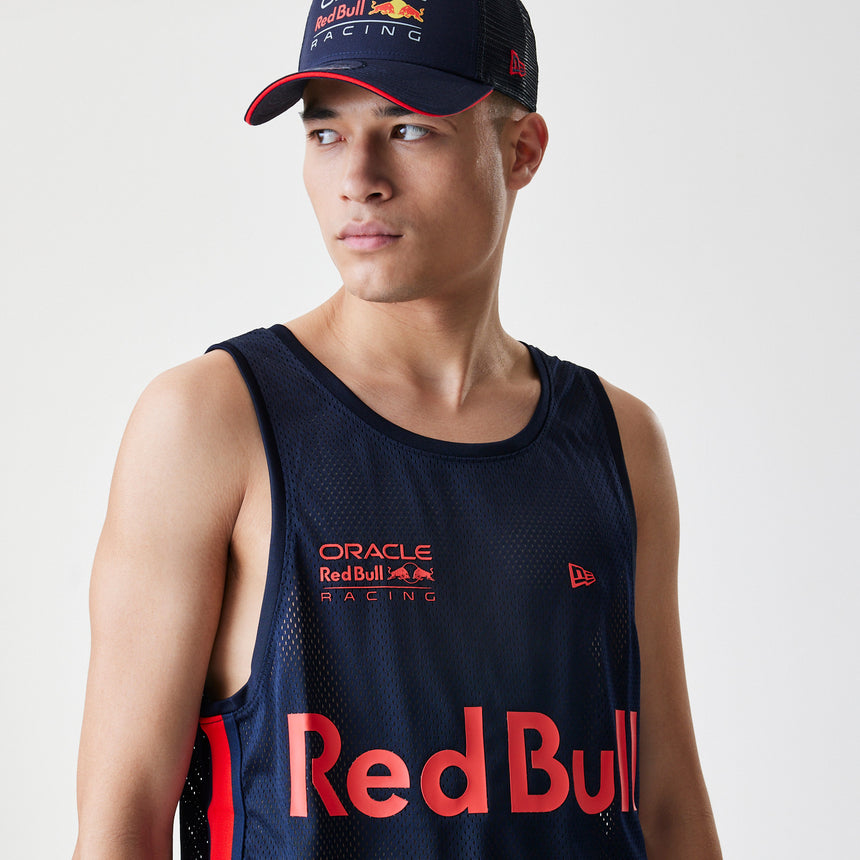 Red Bull Racing sleevless t-shirt, New Era, baseketball mesh, dark blue
