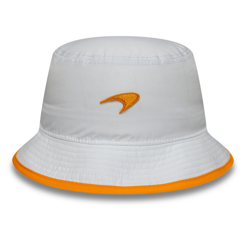 McLaren x Reiss bucket hat, seasonal, tapered, New Era, 9FORTY, white