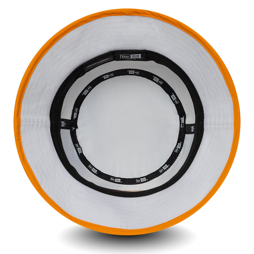 McLaren x Reiss bucket hat, seasonal, tapered, New Era, 9FORTY, white