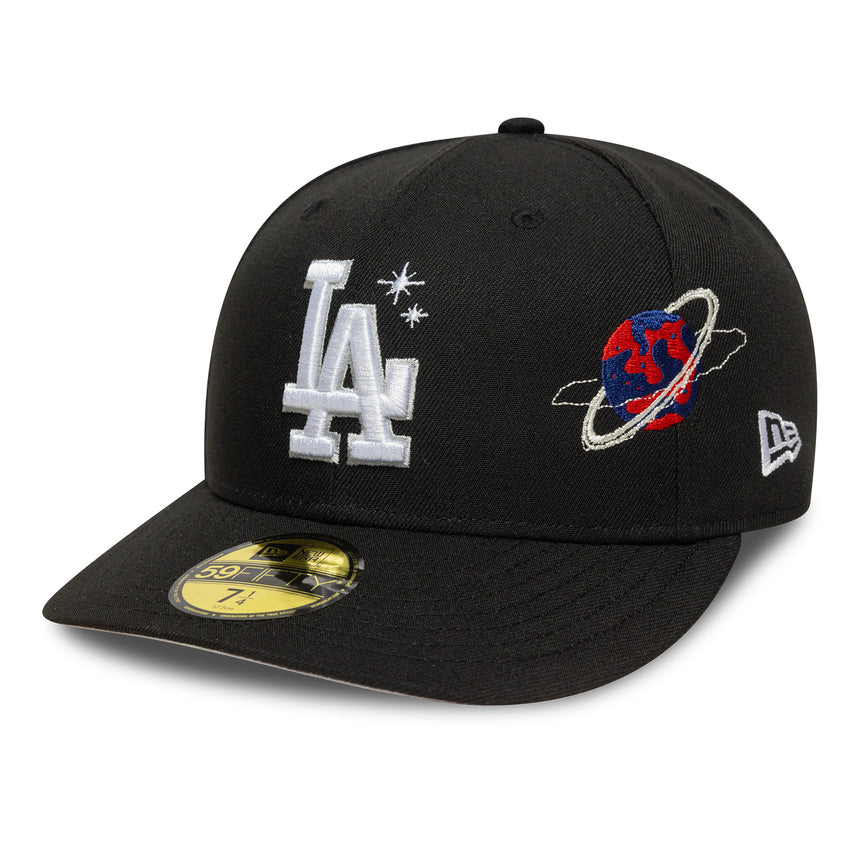 Los Angeles Dodgers cap, PLANET ICON, New Era, 59FIFTY, PC, black