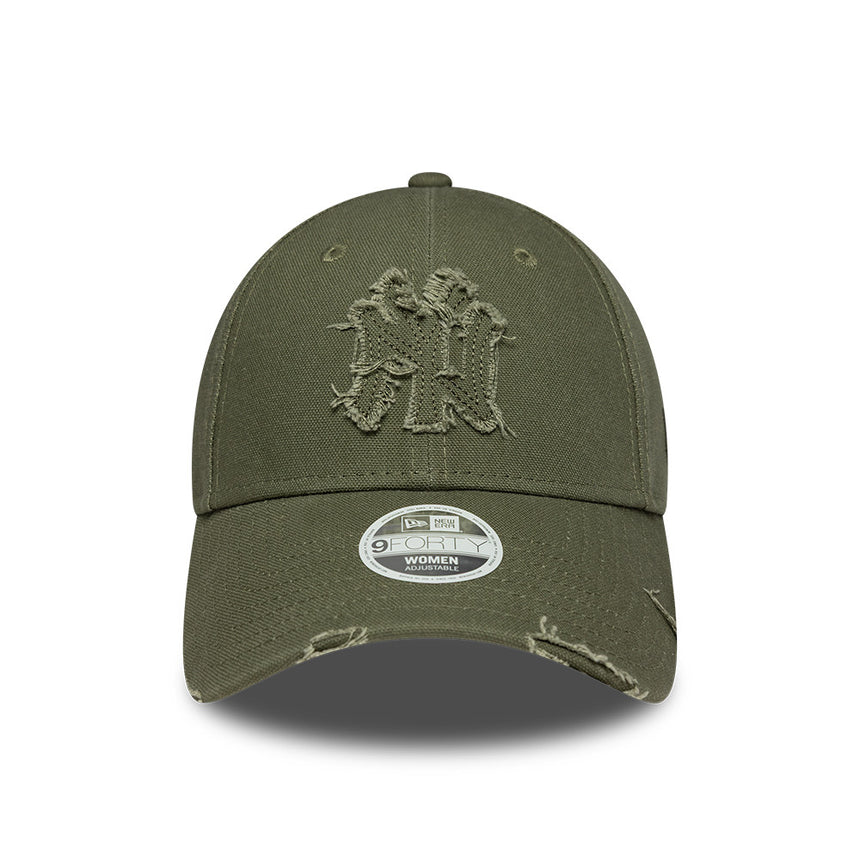 New York Yankees cap, distressed pin, New Era, 9FORTY, brown