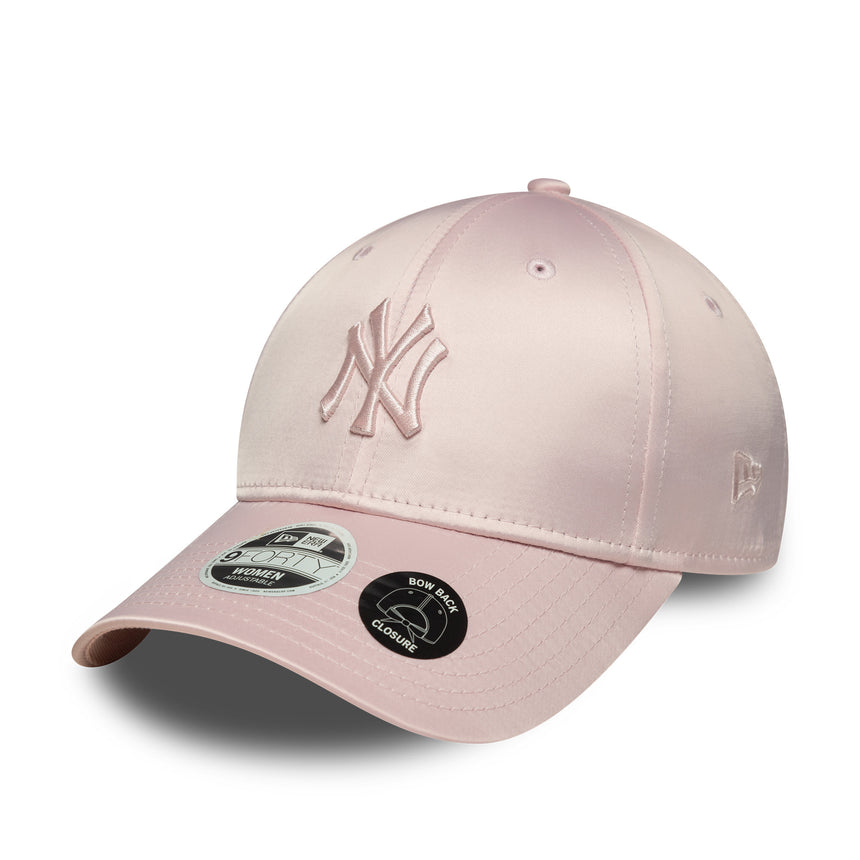 New York Yankees cap, satin bow back, New Era, 9FORTY, pink, pink