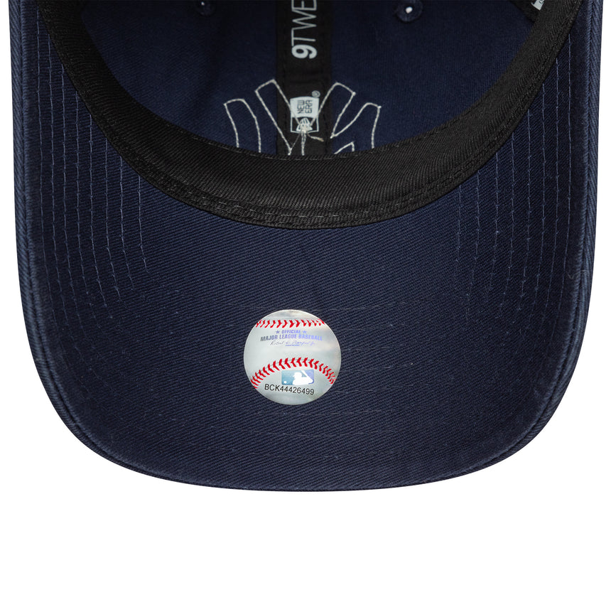 New York Yankees cap, boucle women, New Era, 9TWENTY, boucle, blue