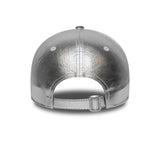 New York Yankees cap, metallic, New Era, 9FORTY, women, silver
