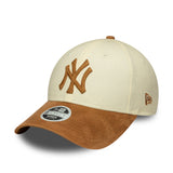 New York Yankedds cap, Women, FAUX SUEDE, 9FORTY, beige
