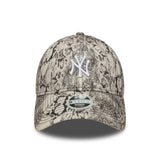 New York Yankees cap, snake, 9FORTY, New Era, grey