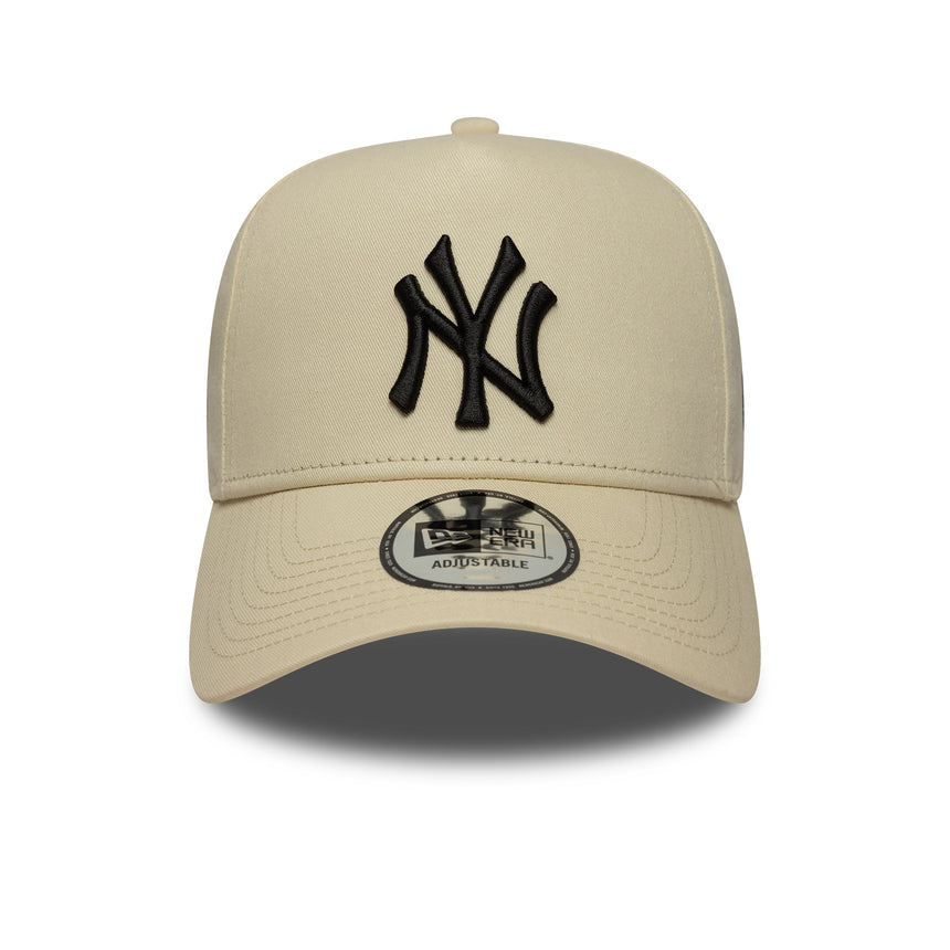New York Yankees cap, beige SIDE PATCH, A-frame, New Era, 9FORTY, beige