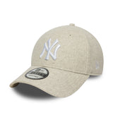 New York Yankees cap, Melton wool, 9FORTY, cream