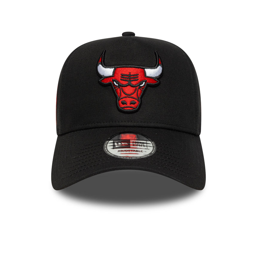 Chicago Bulls cap, side patch A-Frame, Chochago Bulls, A-frame, black