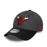 Chicago Bulls cap, SIDE PATCH, New Era, 9FORTY, grey, grey