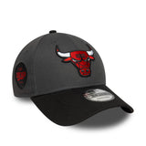 Chicago Bulls cap, SIDE PATCH, New Era, 9FORTY, grey, grey