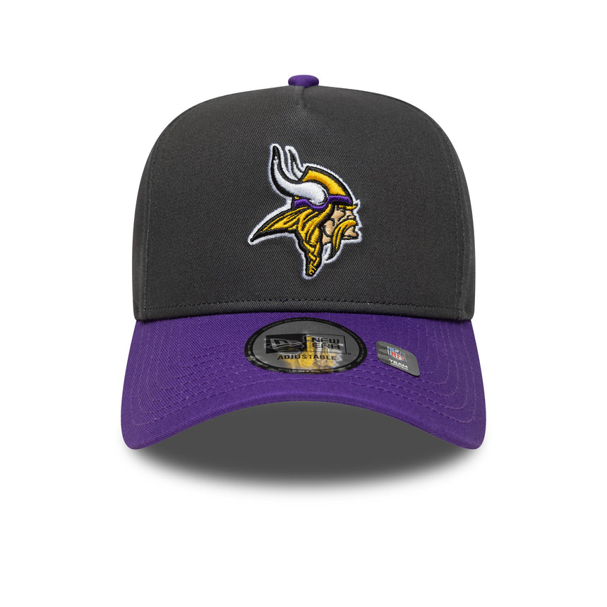 Minnesota Vikings cap, A-Frame, New Era, grey