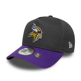 Minnesota Vikings cap, A-Frame, New Era, grey