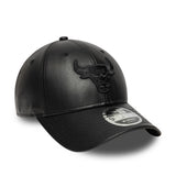 Chicago Bulls cap, PU MC, New Era, 9FORTY, plain, black
