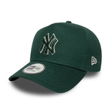 New York Yankees cap, outline frame, New Era, 9FORTY, single-tone, green