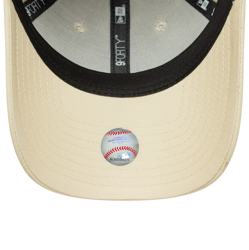 New York Yankees cap, women, New Era, 9FORTY, white, white