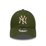 New York Yankees cap, plain pin, New Era, 9FORTY, green