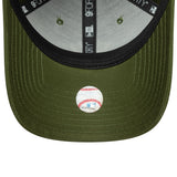 New York Yankees cap, plain pin, New Era, 9FORTY, green