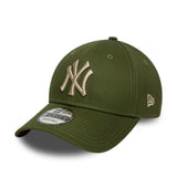 New York Yankees cap, plain pin, New Era, 9FORTY, green