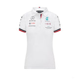 Mercedes Womens Polo, Team, White, 2021 - FansBRANDS®