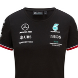 Mercedes Womens T-shirt, Team, Black, 2021