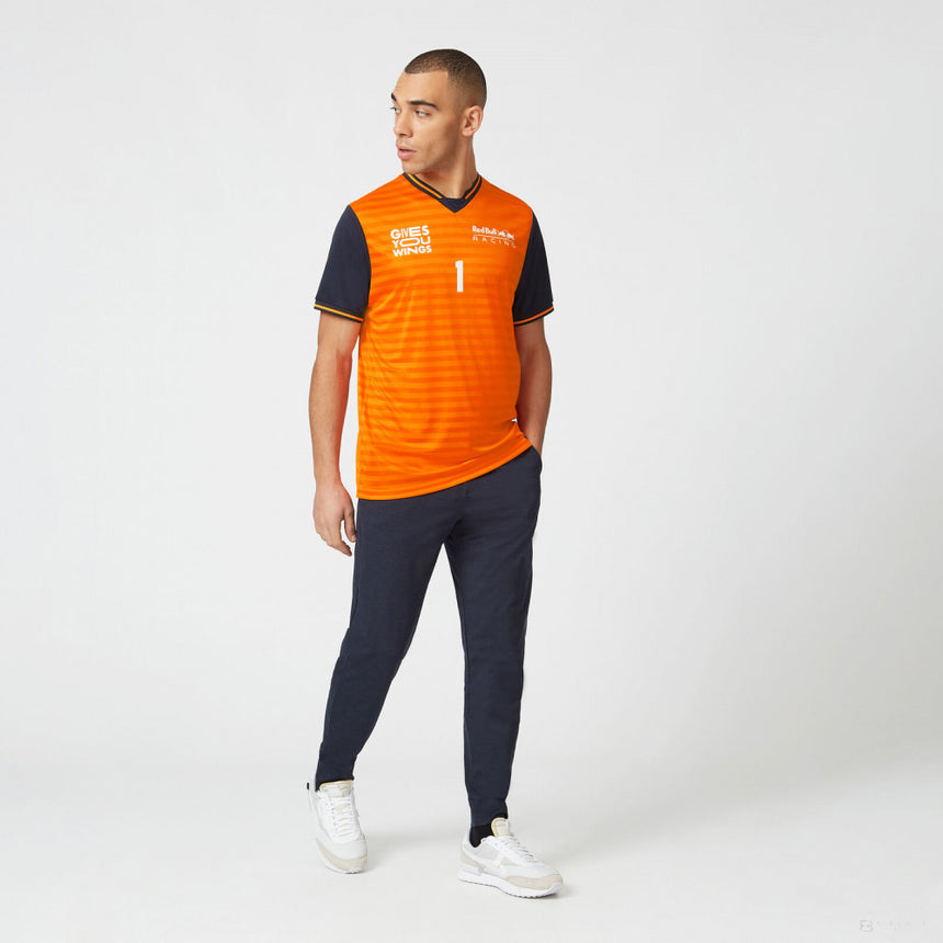 Red Bull T-Shirt, Max Verstappen Sportswear, Orange, 2022 - FansBRANDS®