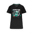 Mercedes Lewis Hamilton Womens T-Shirt, LEWIS #44, Black, 2022 - FansBRANDS®