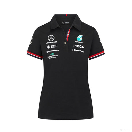 Mercedes Womens Polo, Team, Black, 2022 - FansBRANDS®