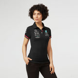 Mercedes Womens Polo, Team, Black, 2022 - FansBRANDS®