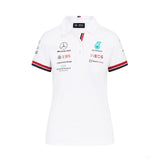Mercedes Womens Polo, Team, White, 2022 - FansBRANDS®