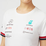 Mercedes Womens T-Shirt, Team, White, 2022 - FansBRANDS®