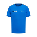 Mercedes George Russell Sports Tee, Blue - FansBRANDS®