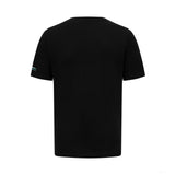Mercedes Mens George Russell Logo Tee, Black - FansBRANDS®