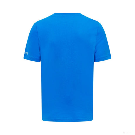 Mercedes Mens George Russell Logo Tee, Blue - FansBRANDS®