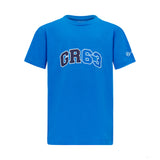 Mercedes Kids George Russell Logo Tee, Blue - FansBRANDS®