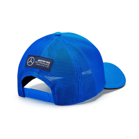 Mercedes George Russell Trucker Cap, Blue - FansBRANDS®