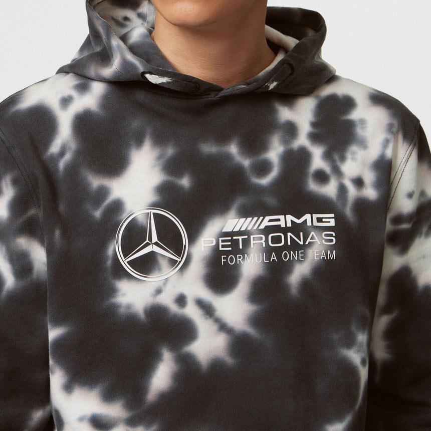 Mercedes Tie Dye Hoody, Grey - FansBRANDS®