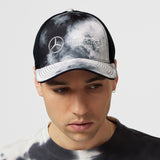 Mercedes Tie Dye Trucker Cap, Grey - FansBRANDS®